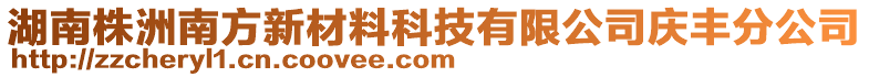 湖南株洲南方新材料科技有限公司慶豐分公司