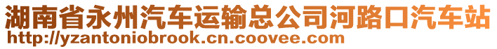 湖南省永州汽車運輸總公司河路口汽車站