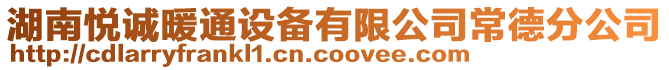 湖南悅誠(chéng)暖通設(shè)備有限公司常德分公司