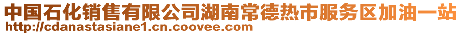 中國石化銷售有限公司湖南常德熱市服務區加油一站