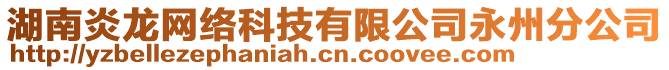 湖南炎龍網(wǎng)絡(luò)科技有限公司永州分公司