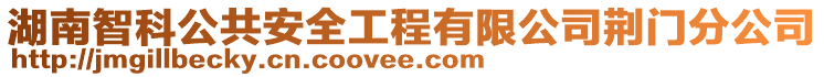 湖南智科公共安全工程有限公司荊門分公司