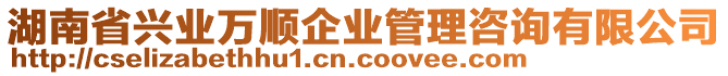 湖南省興業(yè)萬順企業(yè)管理咨詢有限公司