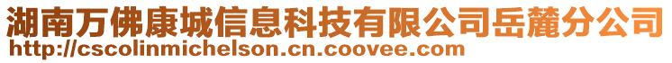 湖南萬佛康城信息科技有限公司岳麓分公司