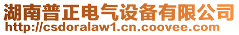 湖南普正電氣設備有限公司