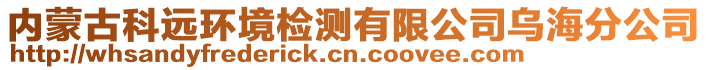 內蒙古科遠環境檢測有限公司烏海分公司