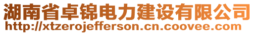 湖南省卓錦電力建設(shè)有限公司