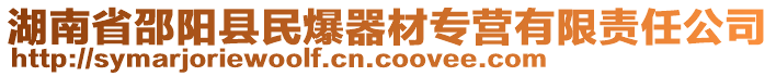 湖南省邵阳县民爆器材专营有限责任公司