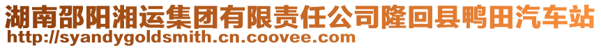 湖南邵陽(yáng)湘運(yùn)集團(tuán)有限責(zé)任公司隆回縣鴨田汽車站