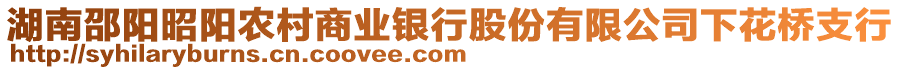 湖南邵陽(yáng)昭陽(yáng)農(nóng)村商業(yè)銀行股份有限公司下花橋支行