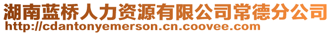 湖南藍橋人力資源有限公司常德分公司