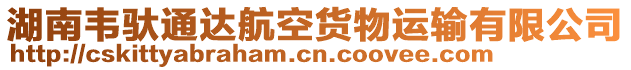 湖南韋馱通達(dá)航空貨物運(yùn)輸有限公司