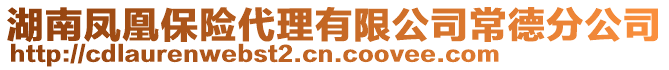 湖南鳳凰保險代理有限公司常德分公司