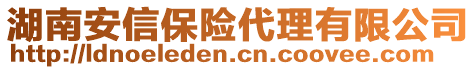 湖南安信保險(xiǎn)代理有限公司