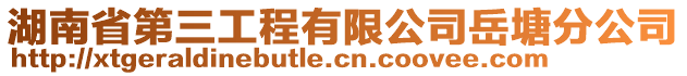 湖南省第三工程有限公司岳塘分公司