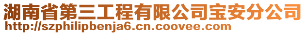 湖南省第三工程有限公司寶安分公司