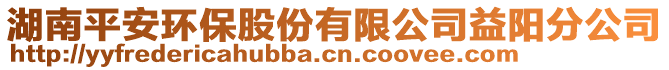 湖南平安環(huán)保股份有限公司益陽分公司