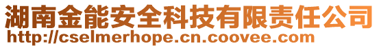 湖南金能安全科技有限責(zé)任公司