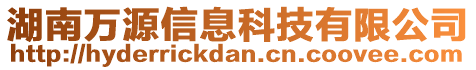 湖南萬源信息科技有限公司