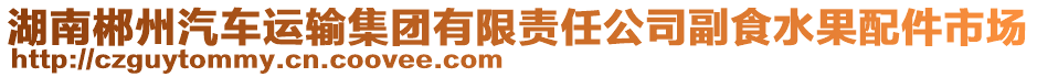 湖南郴州汽車運(yùn)輸集團(tuán)有限責(zé)任公司副食水果配件市場(chǎng)