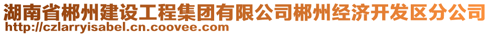 湖南省郴州建設(shè)工程集團有限公司郴州經(jīng)濟開發(fā)區(qū)分公司