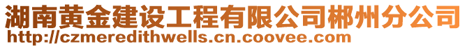 湖南黃金建設工程有限公司郴州分公司