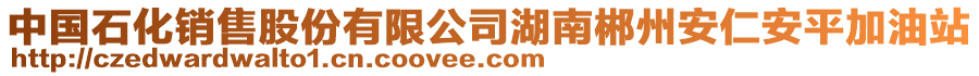 中國石化銷售股份有限公司湖南郴州安仁安平加油站