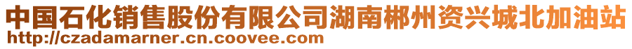 中國(guó)石化銷(xiāo)售股份有限公司湖南郴州資興城北加油站