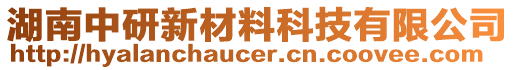 湖南中研新材料科技有限公司