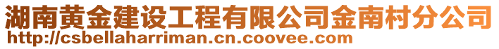 湖南黃金建設工程有限公司金南村分公司