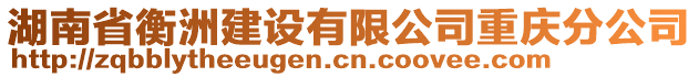 湖南省衡洲建設(shè)有限公司重慶分公司