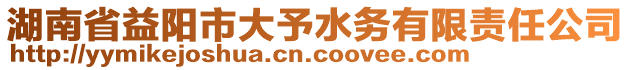 湖南省益陽市大予水務(wù)有限責(zé)任公司