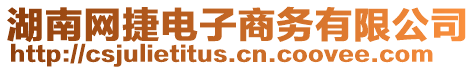 湖南網(wǎng)捷電子商務(wù)有限公司