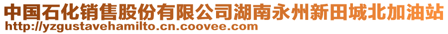 中國(guó)石化銷售股份有限公司湖南永州新田城北加油站