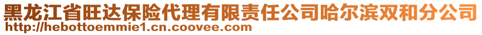 黑龍江省旺達保險代理有限責任公司哈爾濱雙和分公司