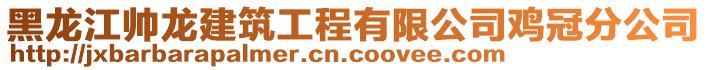 黑龍江帥龍建筑工程有限公司雞冠分公司