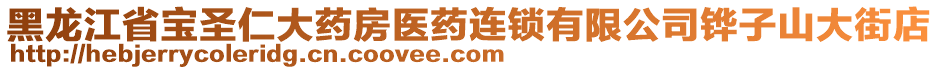 黑龍江省寶圣仁大藥房醫(yī)藥連鎖有限公司鏵子山大街店