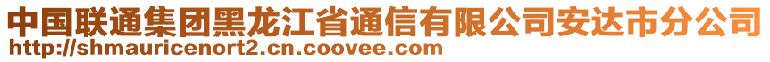 中國聯(lián)通集團(tuán)黑龍江省通信有限公司安達(dá)市分公司