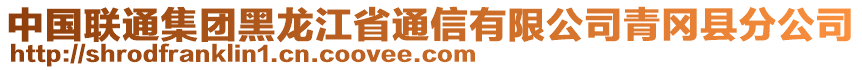 中國(guó)聯(lián)通集團(tuán)黑龍江省通信有限公司青岡縣分公司