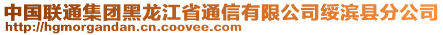 中國聯(lián)通集團(tuán)黑龍江省通信有限公司綏濱縣分公司