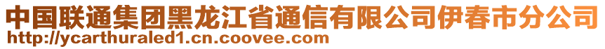 中國聯(lián)通集團黑龍江省通信有限公司伊春市分公司