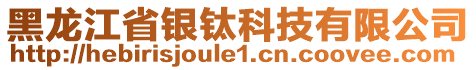 黑龍江省銀鈦科技有限公司