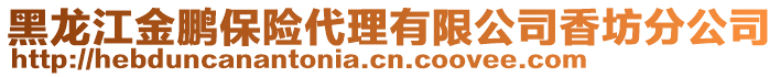 黑龍江金鵬保險代理有限公司香坊分公司