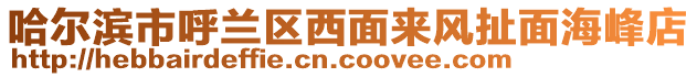 哈爾濱市呼蘭區西面來風扯面海峰店