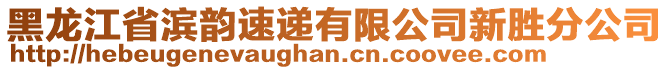 黑龍江省濱韻速遞有限公司新勝分公司