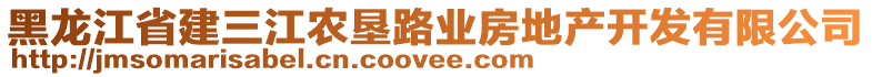 黑龍江省建三江農(nóng)墾路業(yè)房地產(chǎn)開發(fā)有限公司