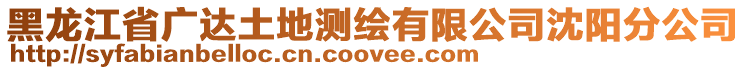 黑龍江省廣達(dá)土地測繪有限公司沈陽分公司