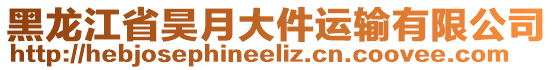 黑龍江省昊月大件運(yùn)輸有限公司