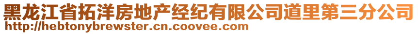 黑龍江省拓洋房地產(chǎn)經(jīng)紀(jì)有限公司道里第三分公司