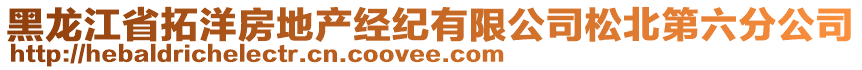 黑龍江省拓洋房地產(chǎn)經(jīng)紀(jì)有限公司松北第六分公司